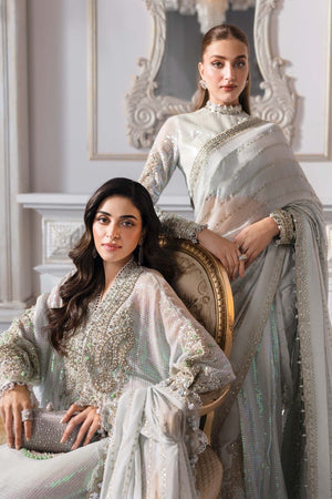 3 Piece Unstitched Embroidered Chiffon Suit | BD - 3005 - NEW NAMAL PRET