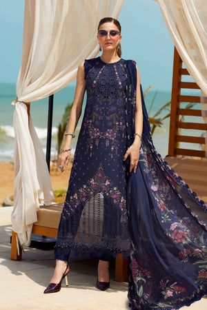 3 Piece Unstitched Embroidered Lawn Suit | EID LAWN - 25 - 10 - NEW NAMAL PRET