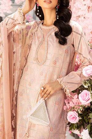3 Piece Unstitched Embroidered Lawn Suit | MPT - 2601 - A - NEW NAMAL PRET