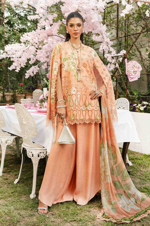 3 Piece Unstitched Embroidered Lawn Suit | MPT - 2602 - A - NEW NAMAL PRET