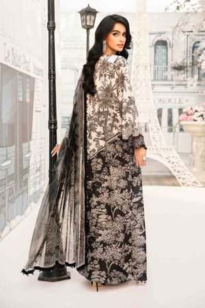 3 Piece Unstitched Embroidered Lawn Suit | MPT - 2608 - B - NEW NAMAL PRET