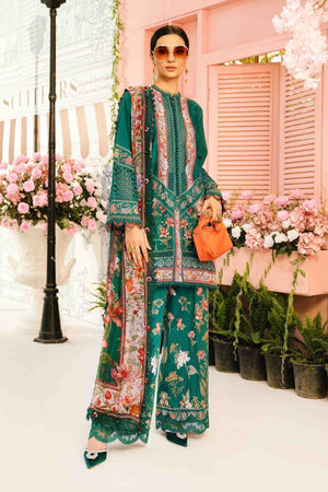 3 Piece Unstitched Embroidered Lawn Suit | MPT - 2610 - A - NEW NAMAL PRET