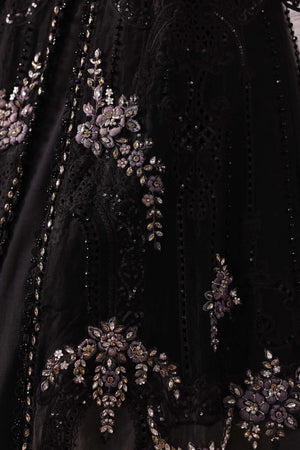 3 Piece Unstitched Embroidered Organza Suit | BD - 3004 - NEW NAMAL PRET