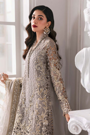 3 Piece Unstitched Embroidered Organza Suit | BD - 3006 - NEW NAMAL PRET