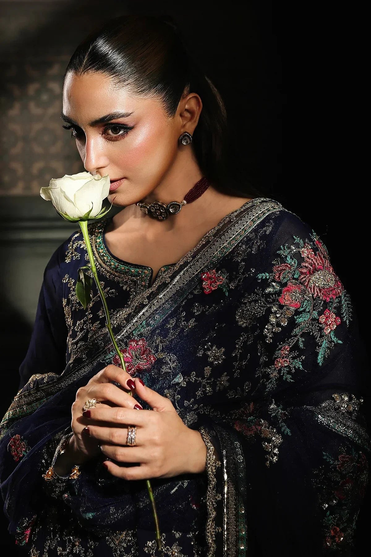 4 - PC Charizma Unstitched Luxury Collection DJW5 - 01 - Namal Pret