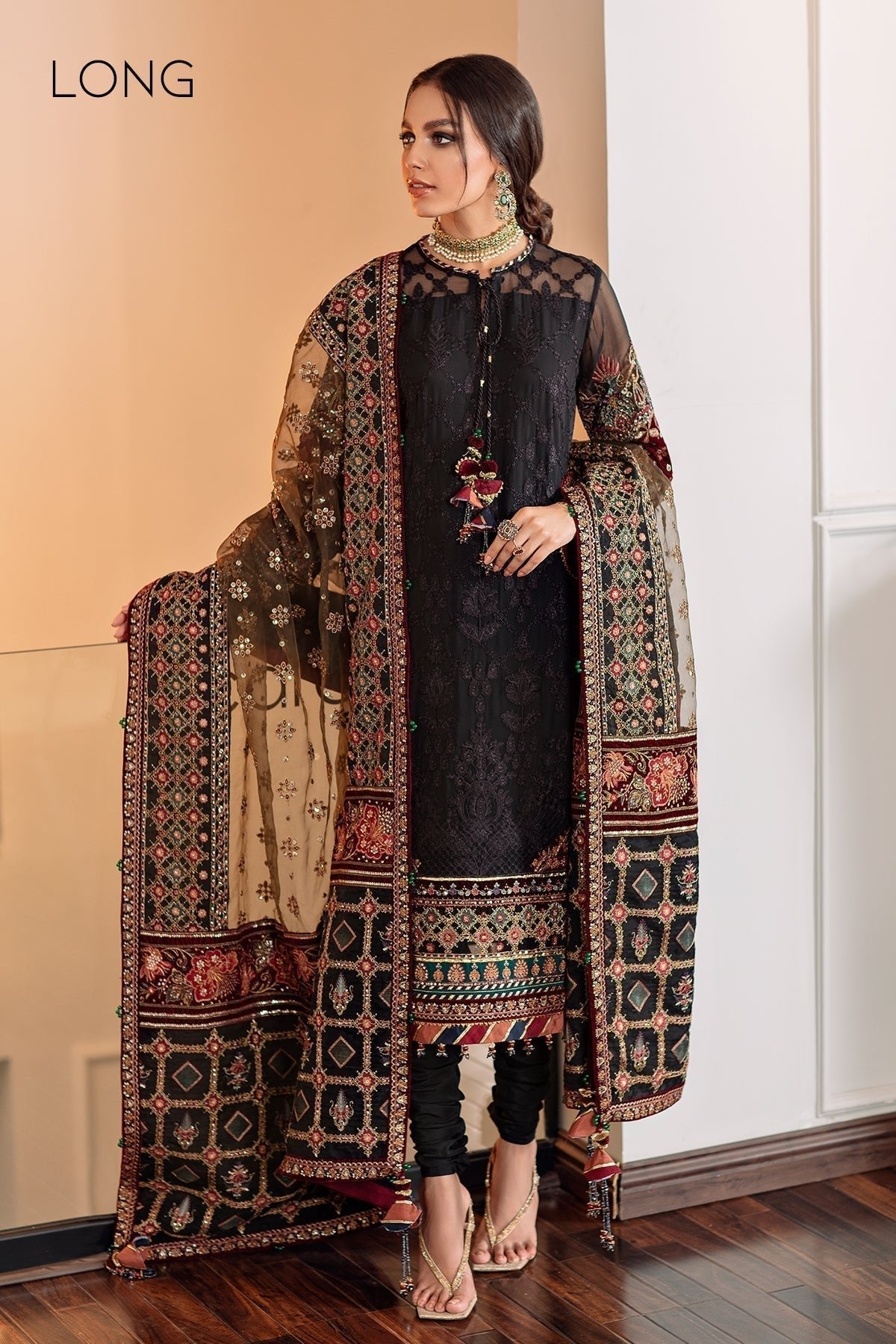 EMBROIDERED CHIFFON CH09 - 04 - NEW NAMAL PRET