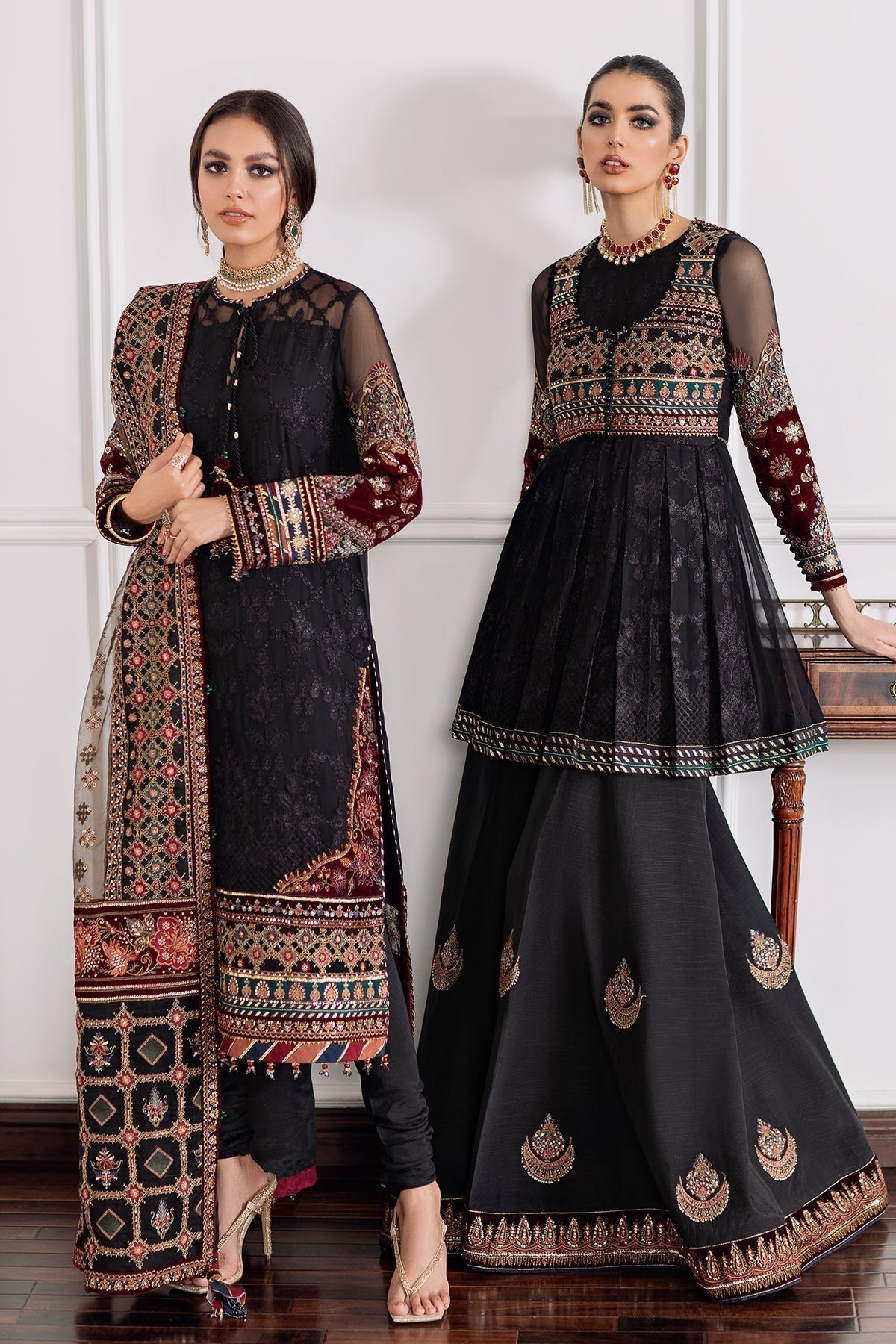 EMBROIDERED CHIFFON CH09 - 04 - NEW NAMAL PRET