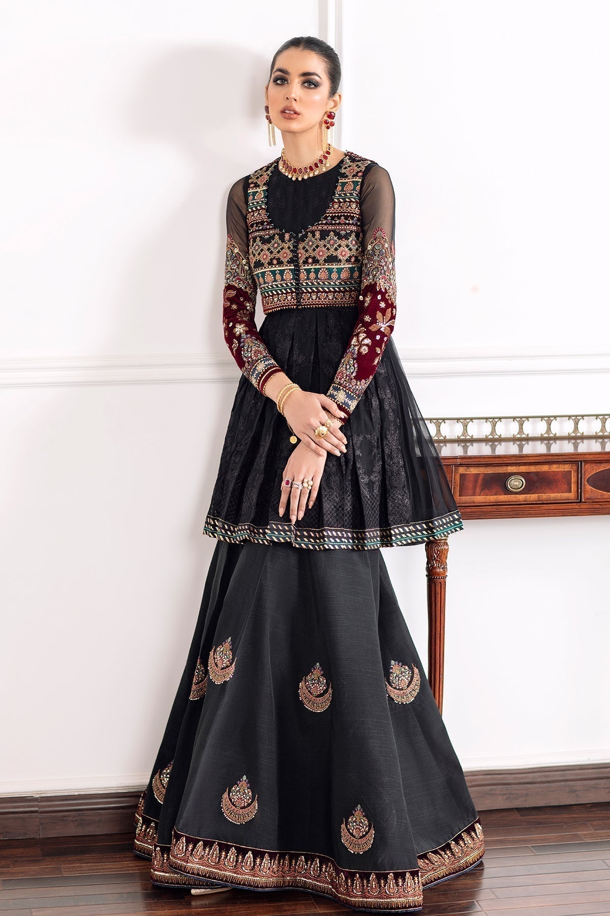 EMBROIDERED CHIFFON CH09 - 04 - NEW NAMAL PRET