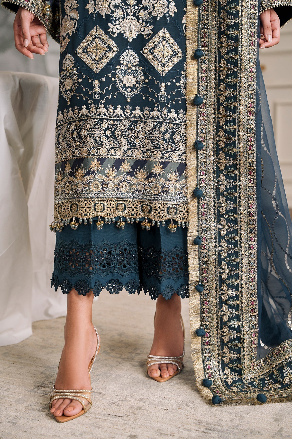 EMBROIDERED CHIFFON CH12 - 01 - NEW NAMAL PRET