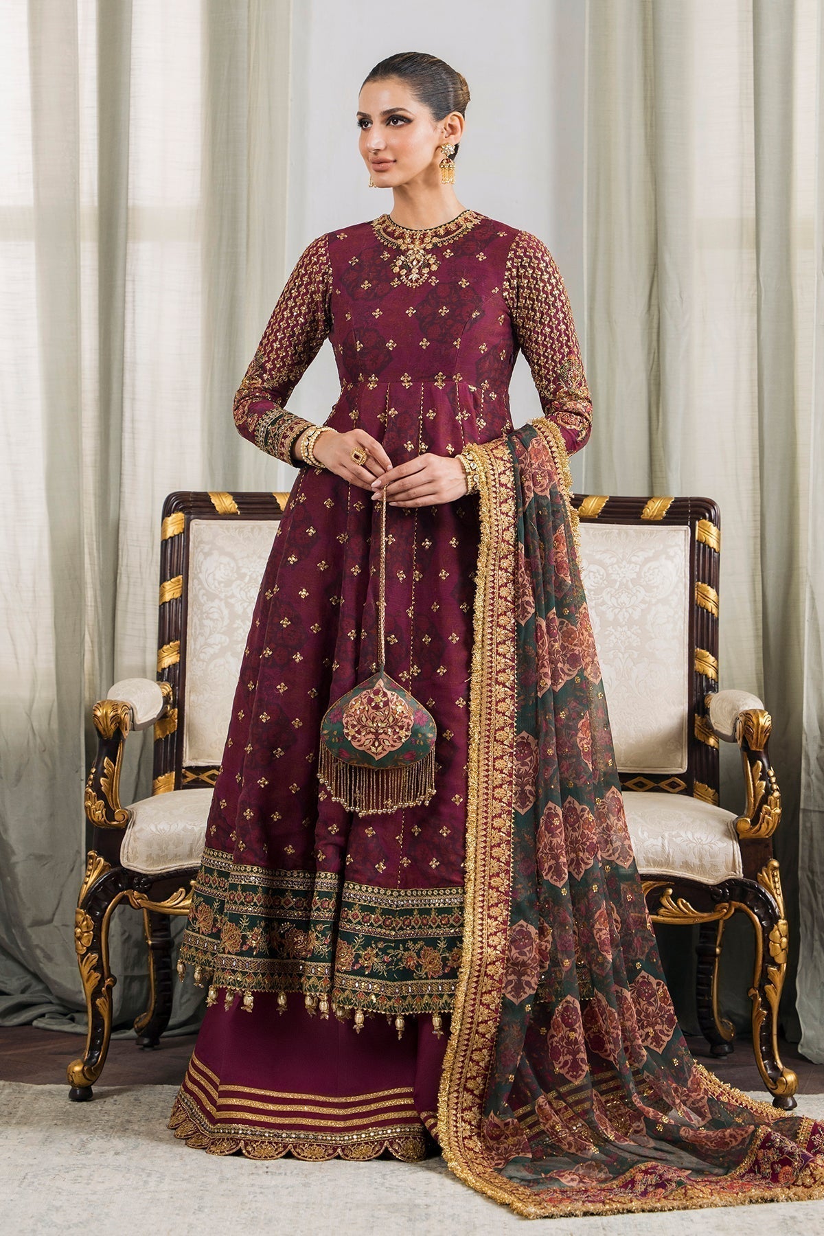 EMBROIDERED CHIFFON CH12 - 03 - NEW NAMAL PRET