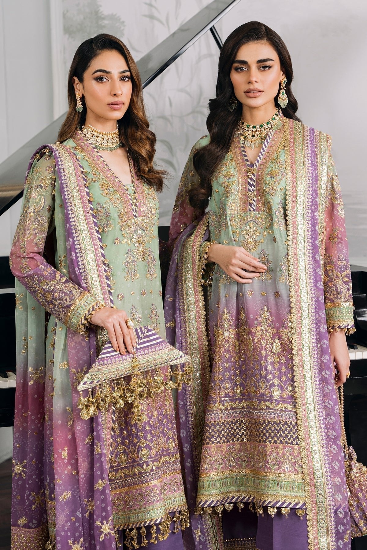 EMBROIDERED CHIFFON CH12 - 08 - NEW NAMAL PRET