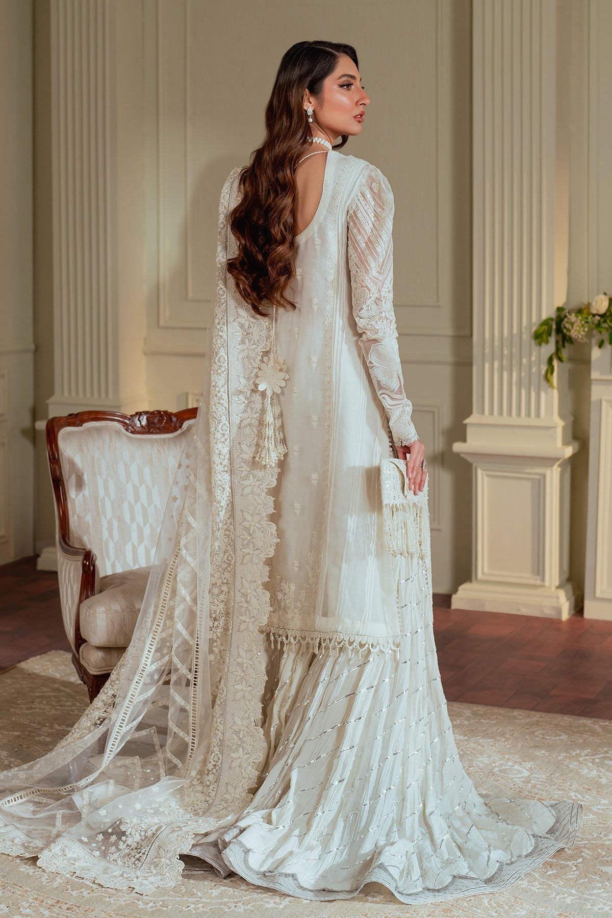 EMBROIDERED CHIFFON CH13 - 02 - NEW NAMAL PRET