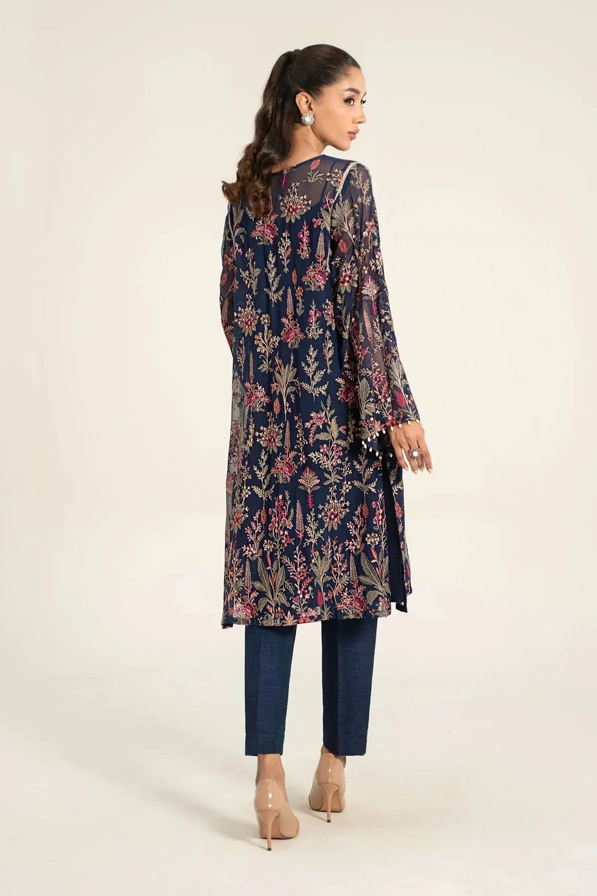 Embroidered Chiffon Fabric (1Pc) | LF - 716 - NEW NAMAL PRET