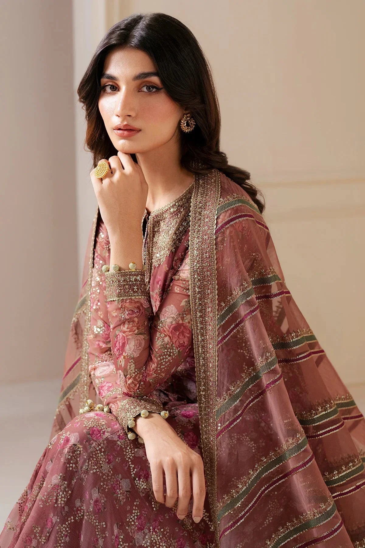 EMBROIDERED CHIFFON UC - 3064 - NEW NAMAL PRET