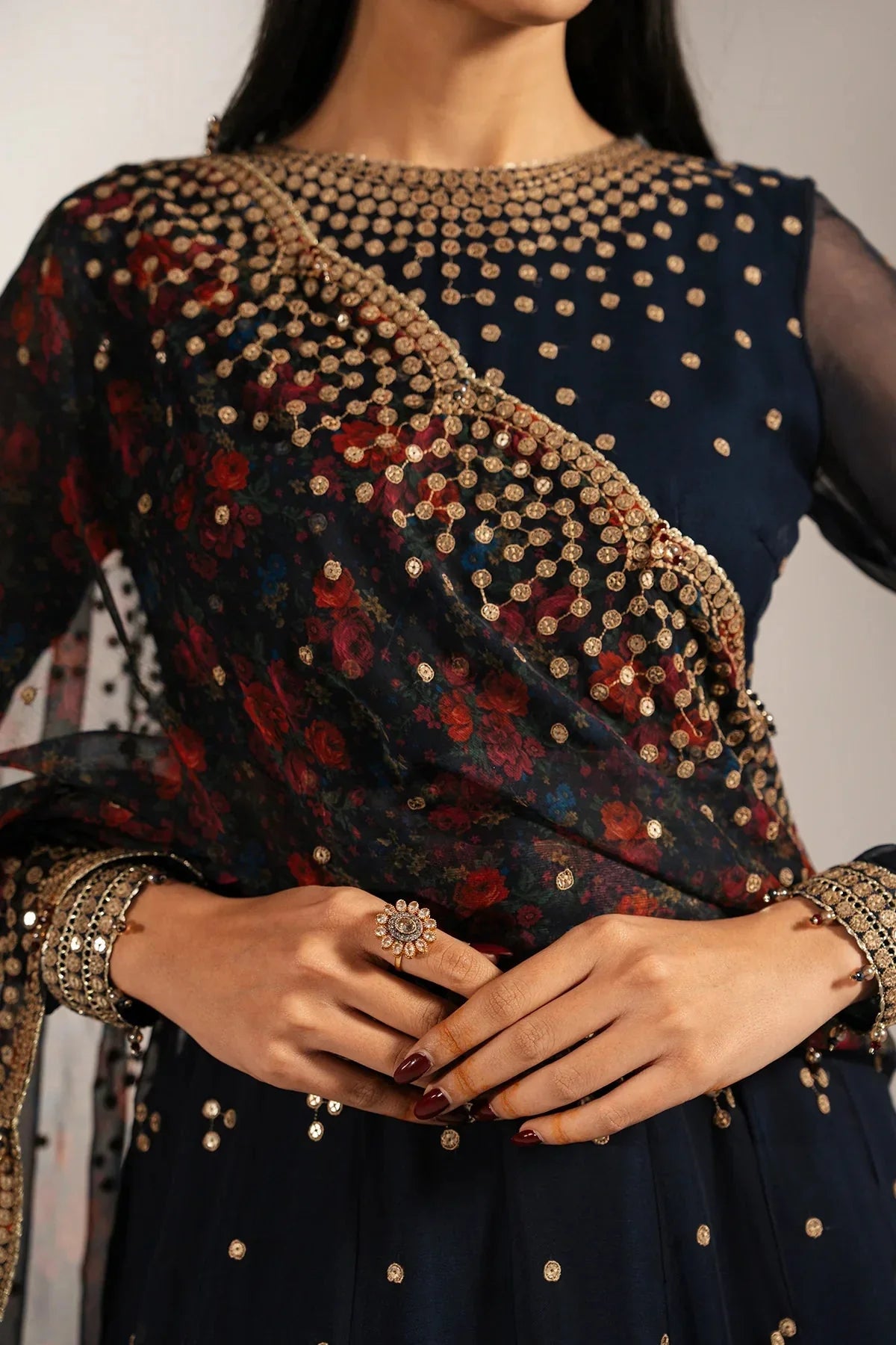 EMBROIDERED CHIFFON UC - 3073 - NEW NAMAL PRET
