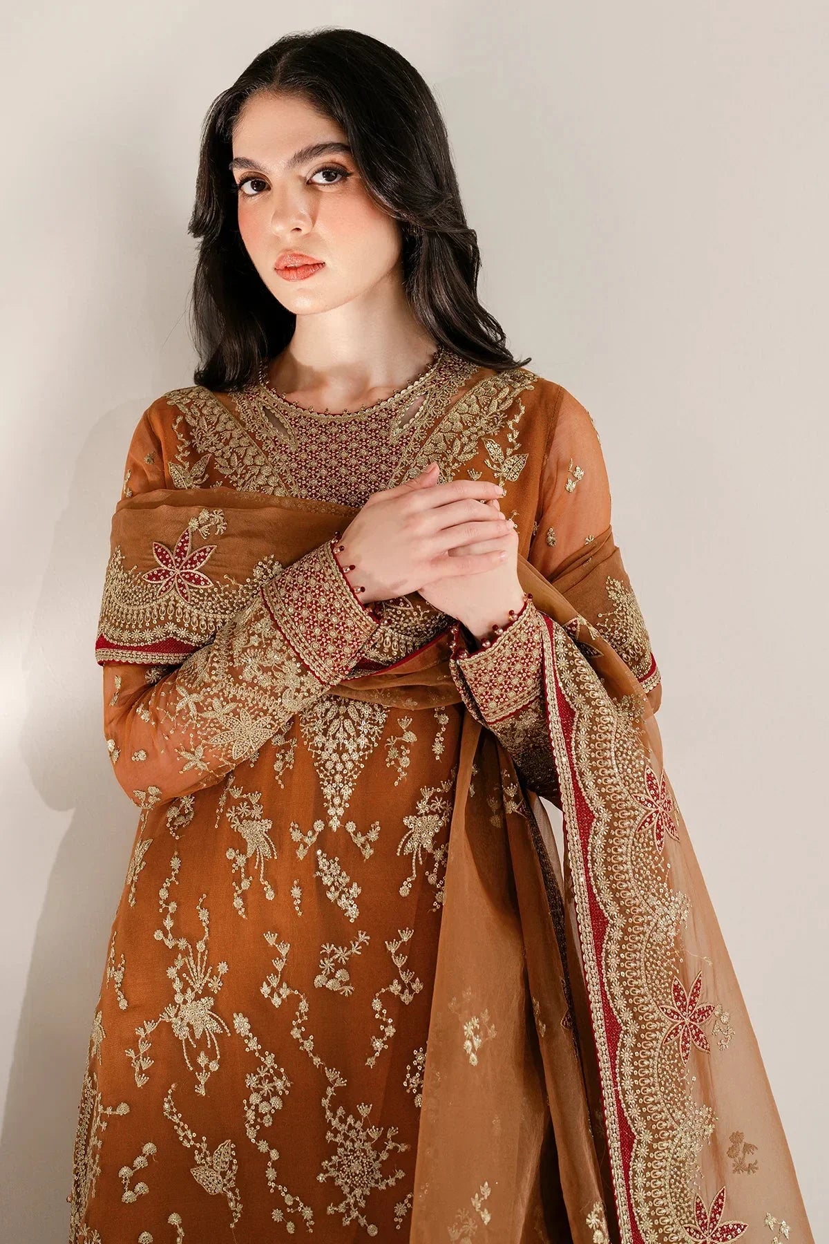 EMBROIDERED CHIFFON UC - 3077 - NEW NAMAL PRET