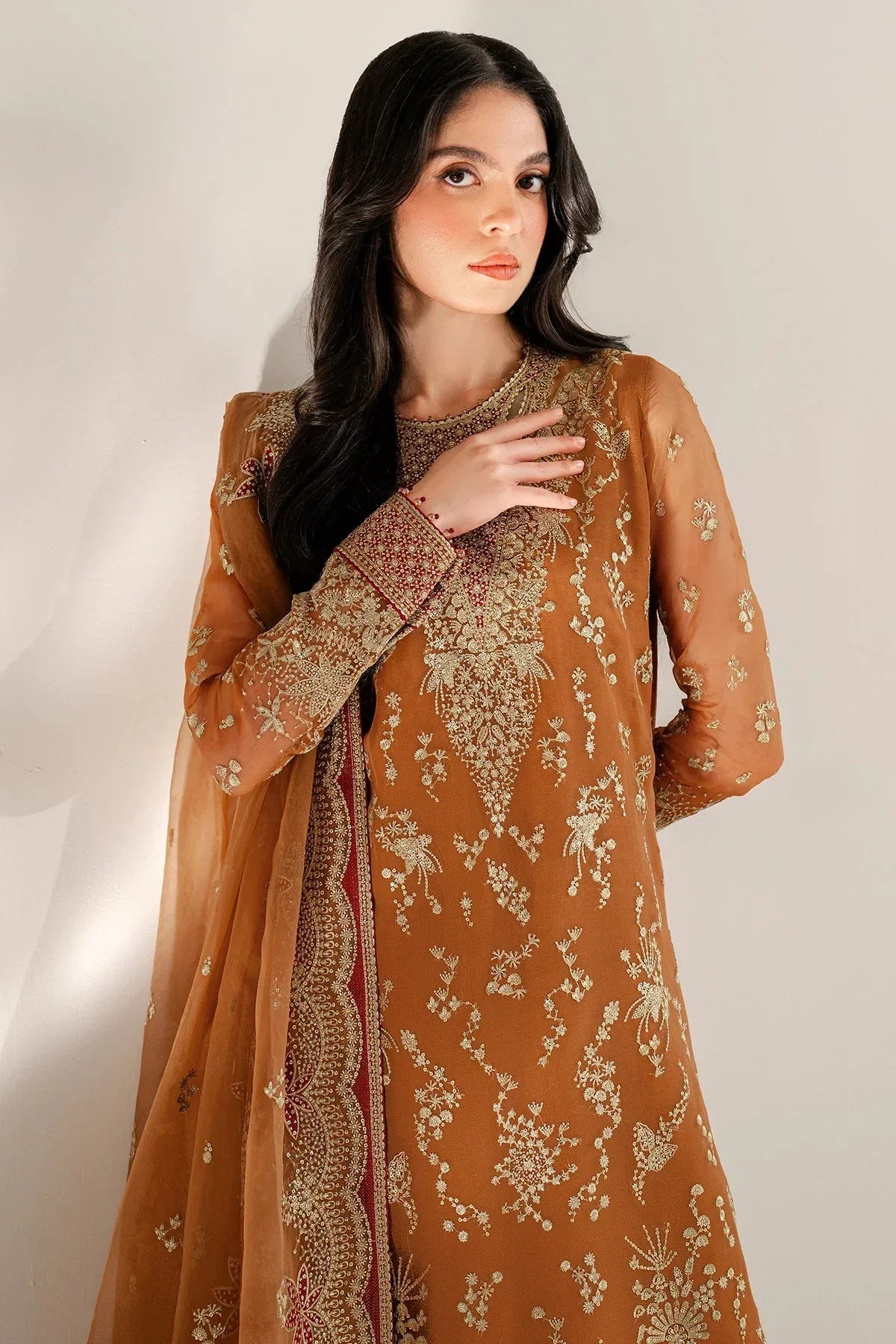 EMBROIDERED CHIFFON UC - 3077 - NEW NAMAL PRET