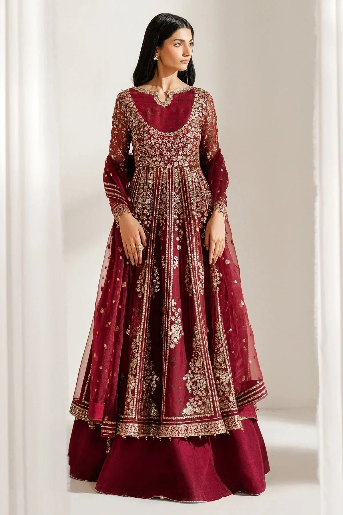 EMBROIDERED CHIFFON UC - 3080 - NEW NAMAL PRET