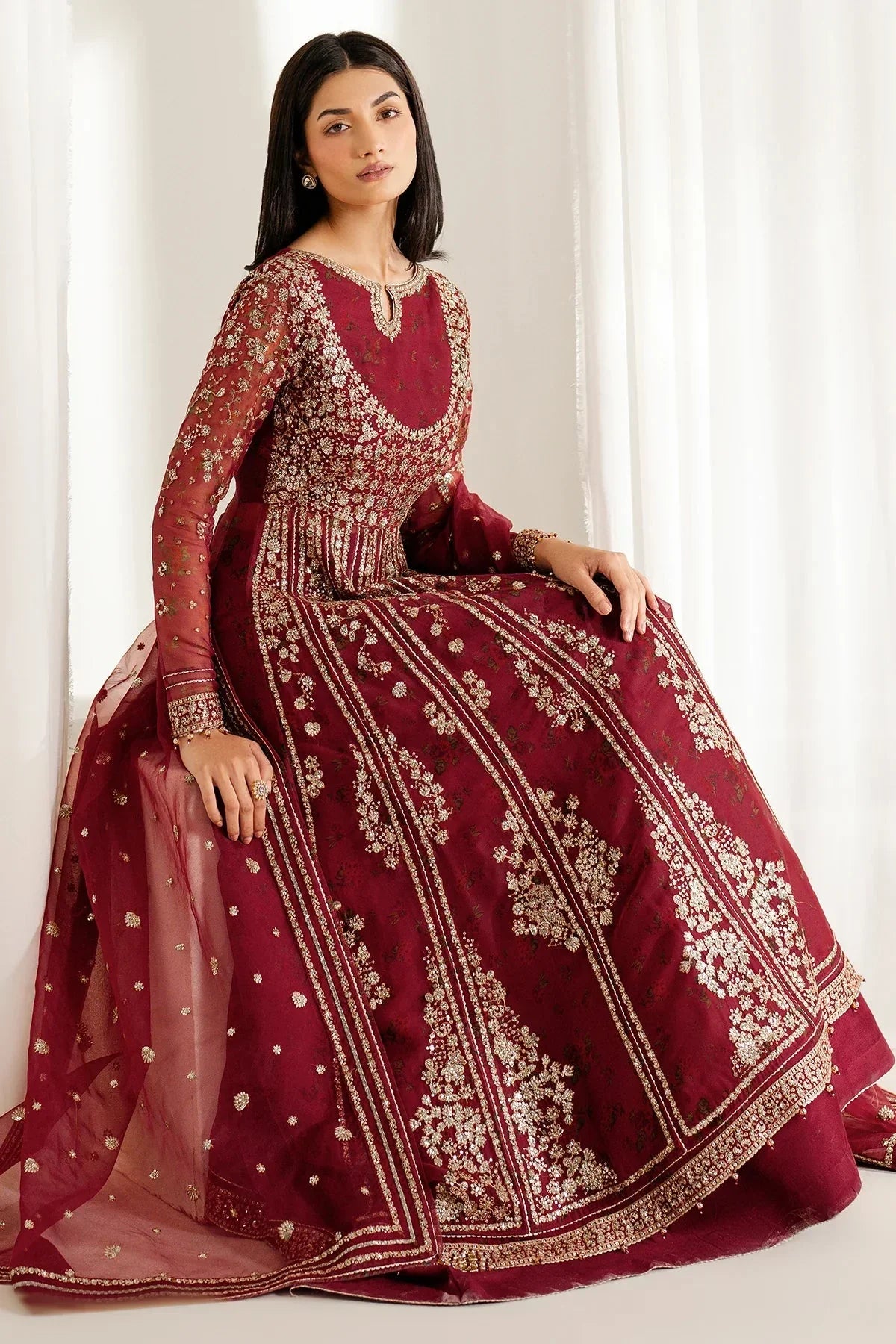 EMBROIDERED CHIFFON UC - 3080 - NEW NAMAL PRET