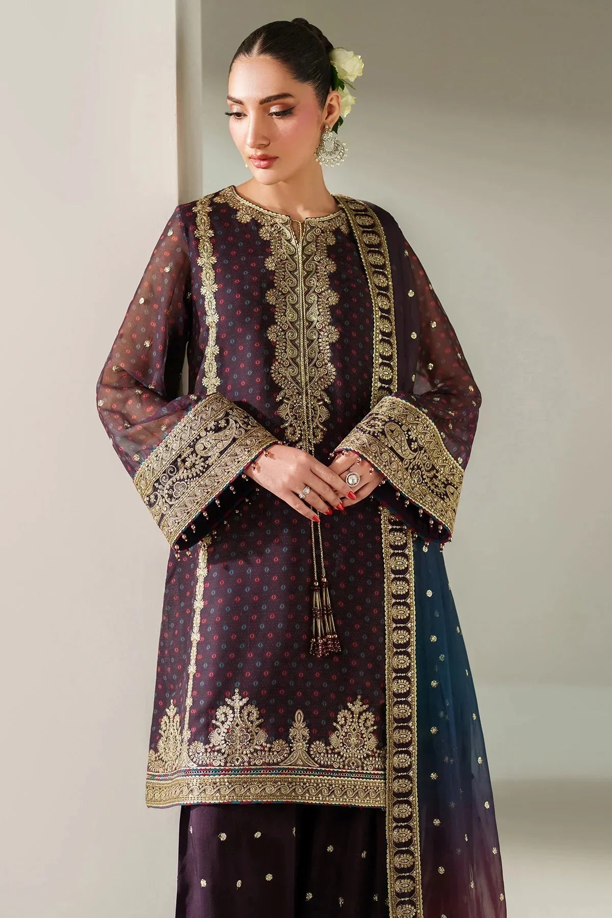 EMBROIDERED CHIFFON UC - 3086 - NEW NAMAL PRET