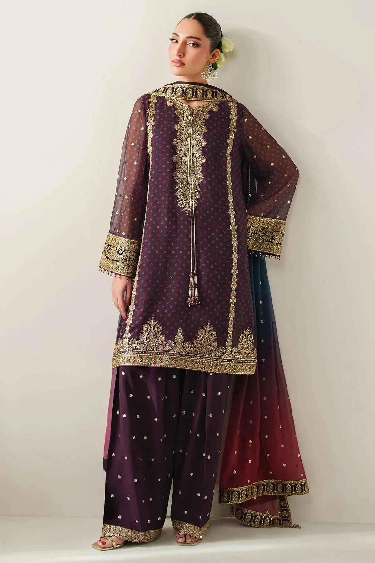 EMBROIDERED CHIFFON UC - 3086 - NEW NAMAL PRET