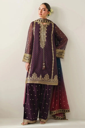 EMBROIDERED CHIFFON UC - 3086 - NEW NAMAL PRET