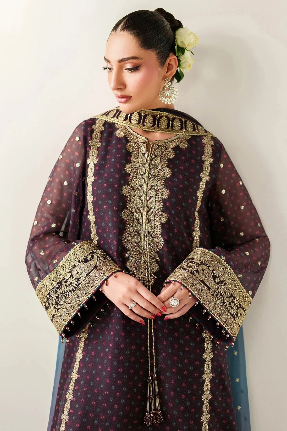 EMBROIDERED CHIFFON UC - 3086 - NEW NAMAL PRET