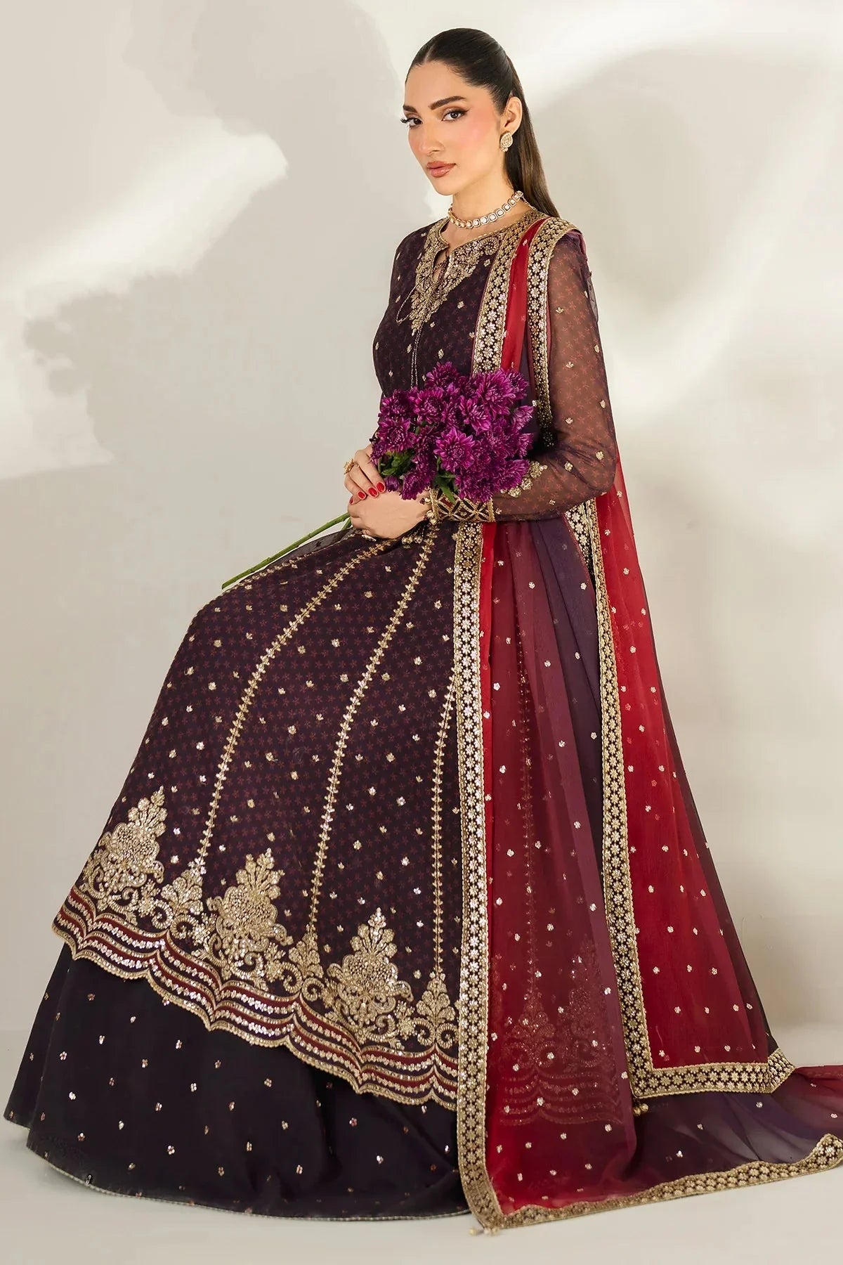 EMBROIDERED CHIFFON UC - 3088 - NEW NAMAL PRET