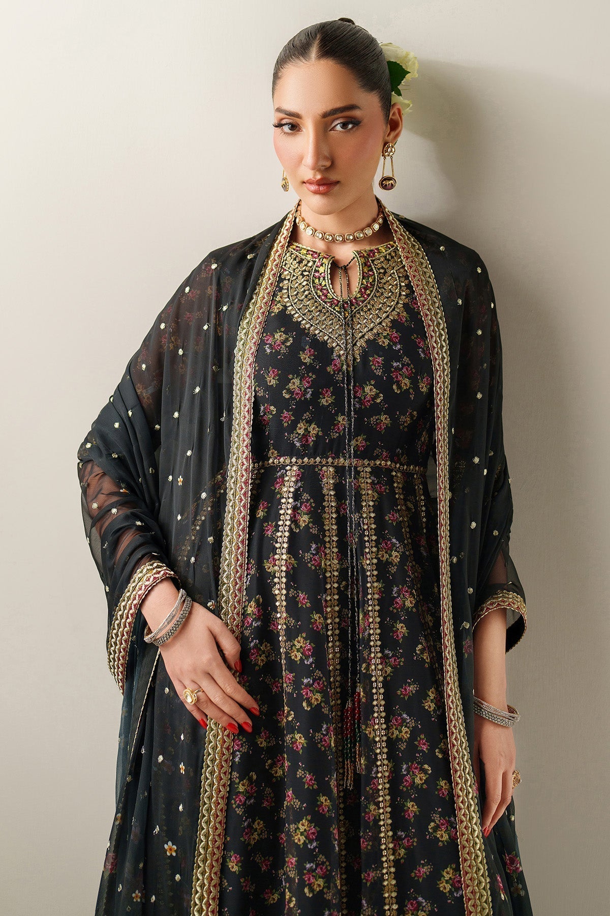 EMBROIDERED CHIFFON UC - 3091 - Namal Pret
