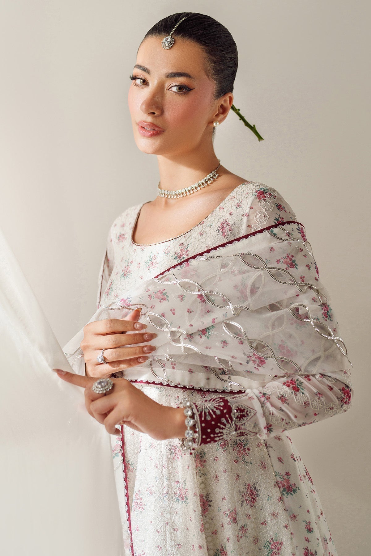 EMBROIDERED CHIFFON UC - 3094 - Namal Pret