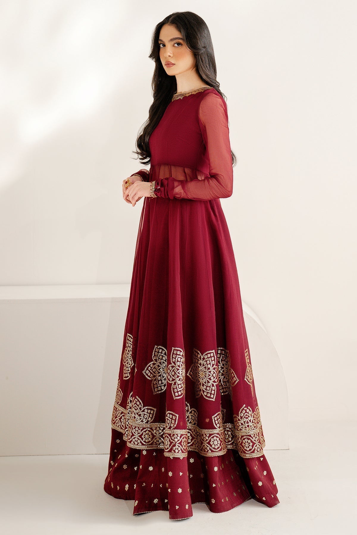EMBROIDERED CHIFFON UC - 3098 - Namal Pret