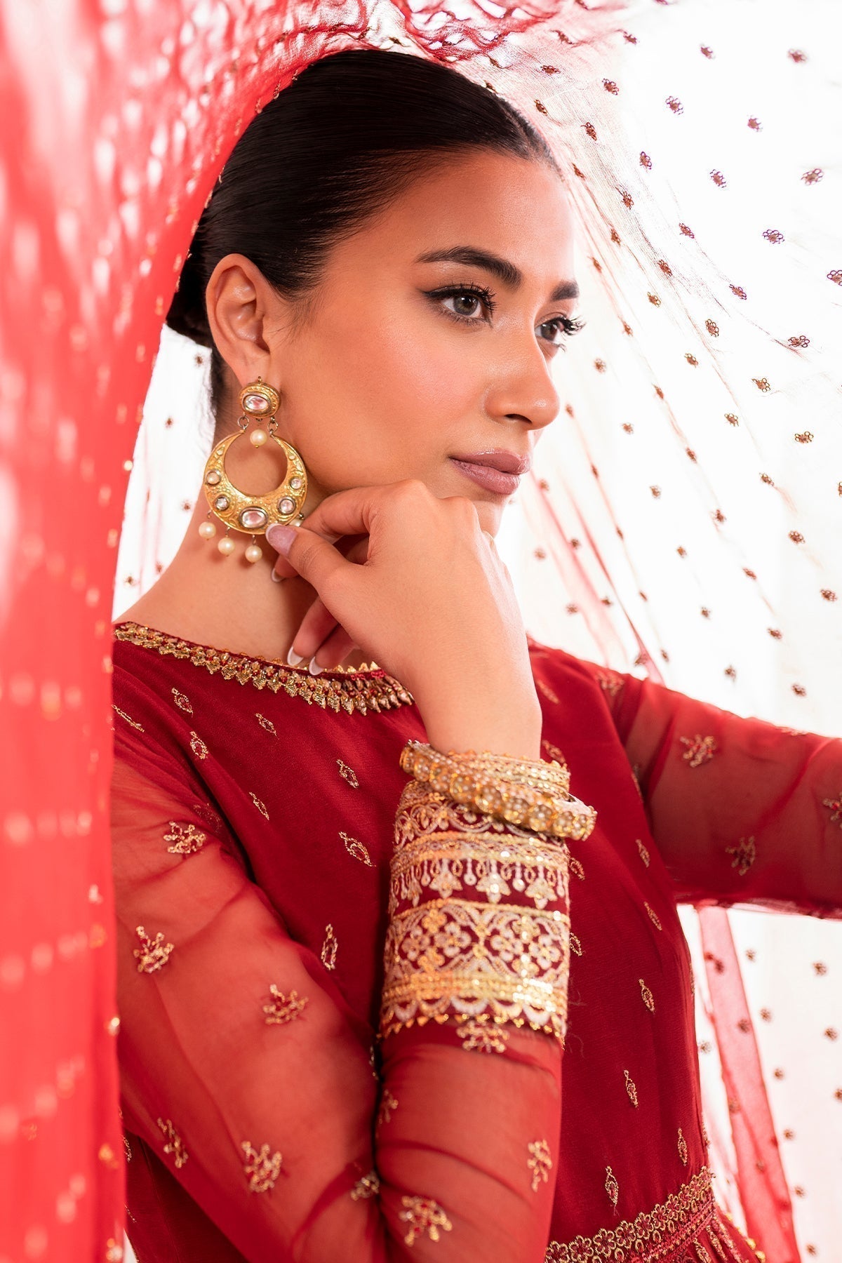 EMBROIDERED CHIFFON UF - 688 - NEW NAMAL PRET