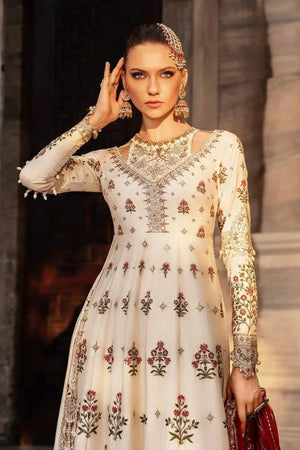 Embroidered Cotton Satin Suit | CST - 801 - NEW NAMAL PRET