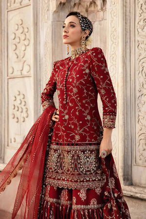 Embroidered Cotton Satin Suit | CST - 807 - NEW NAMAL PRET