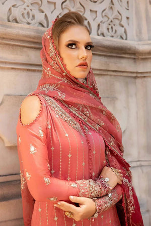 Embroidered Cotton Satin Suit | CST - 809 - NEW NAMAL PRET