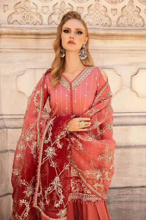 Embroidered Cotton Satin Suit | CST - 809 - NEW NAMAL PRET