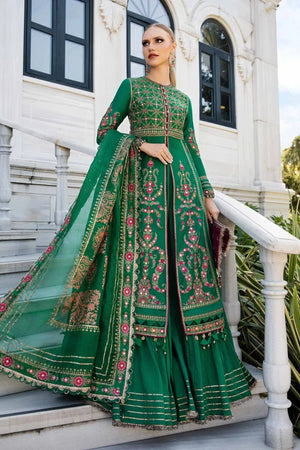 Embroidered Cotton Satin Suit | CST - 811 - NEW NAMAL PRET