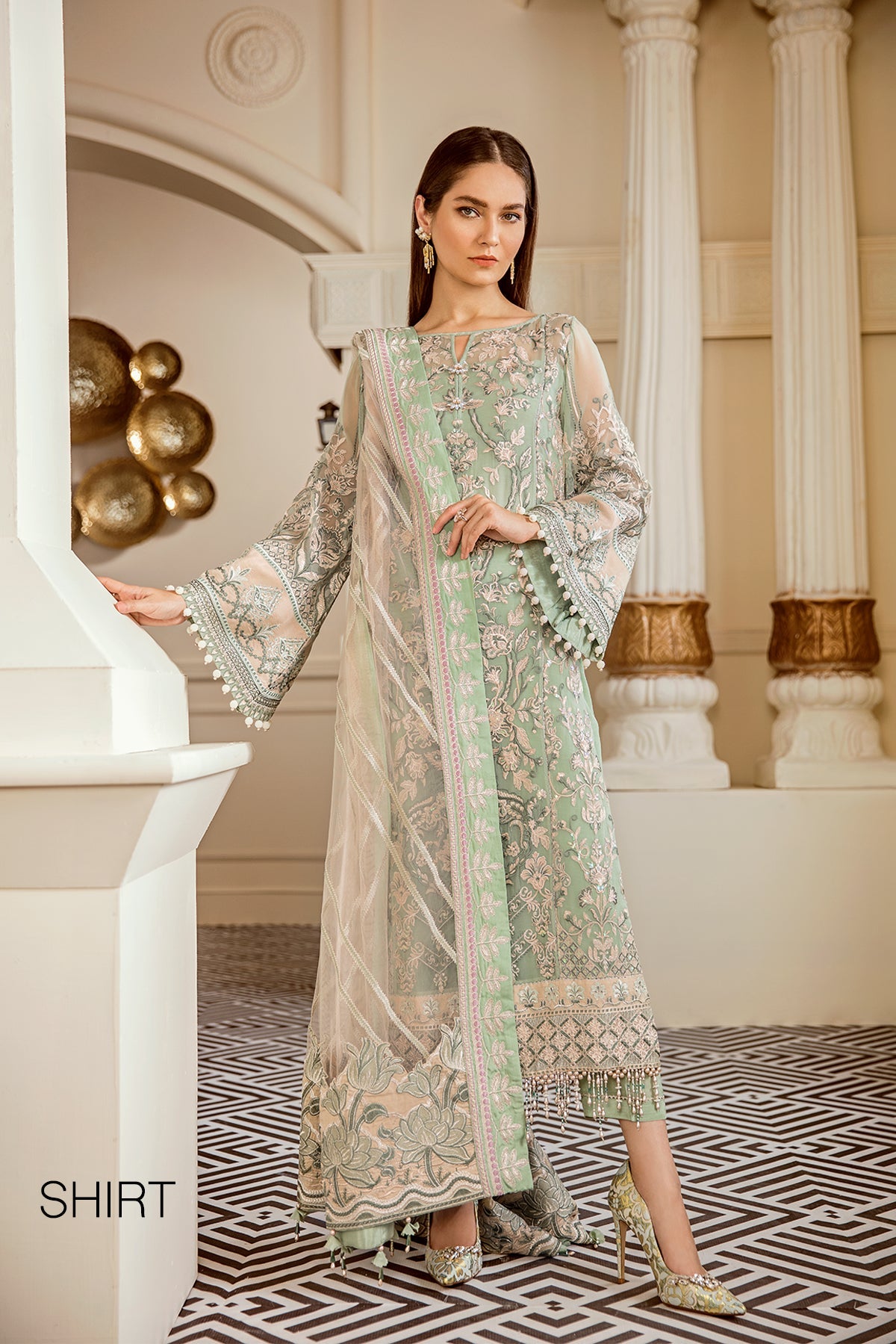 EMBROIDERED NET CH06 - 05 - NEW NAMAL PRET