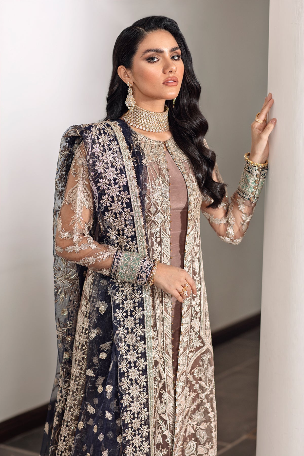 EMBROIDERED NET CH09 - 07 - NEW NAMAL PRET