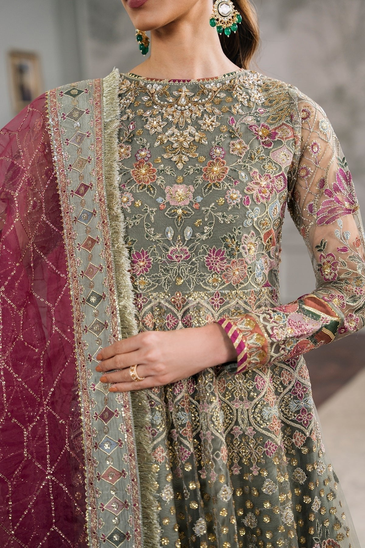 EMBROIDERED NET CH12 - 02 - NEW NAMAL PRET