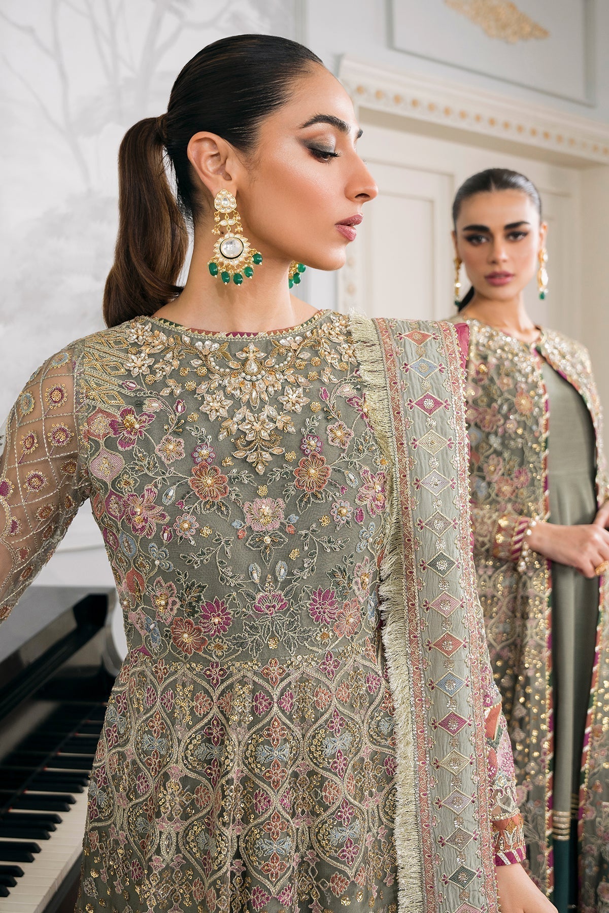 EMBROIDERED NET CH12 - 02 - NEW NAMAL PRET