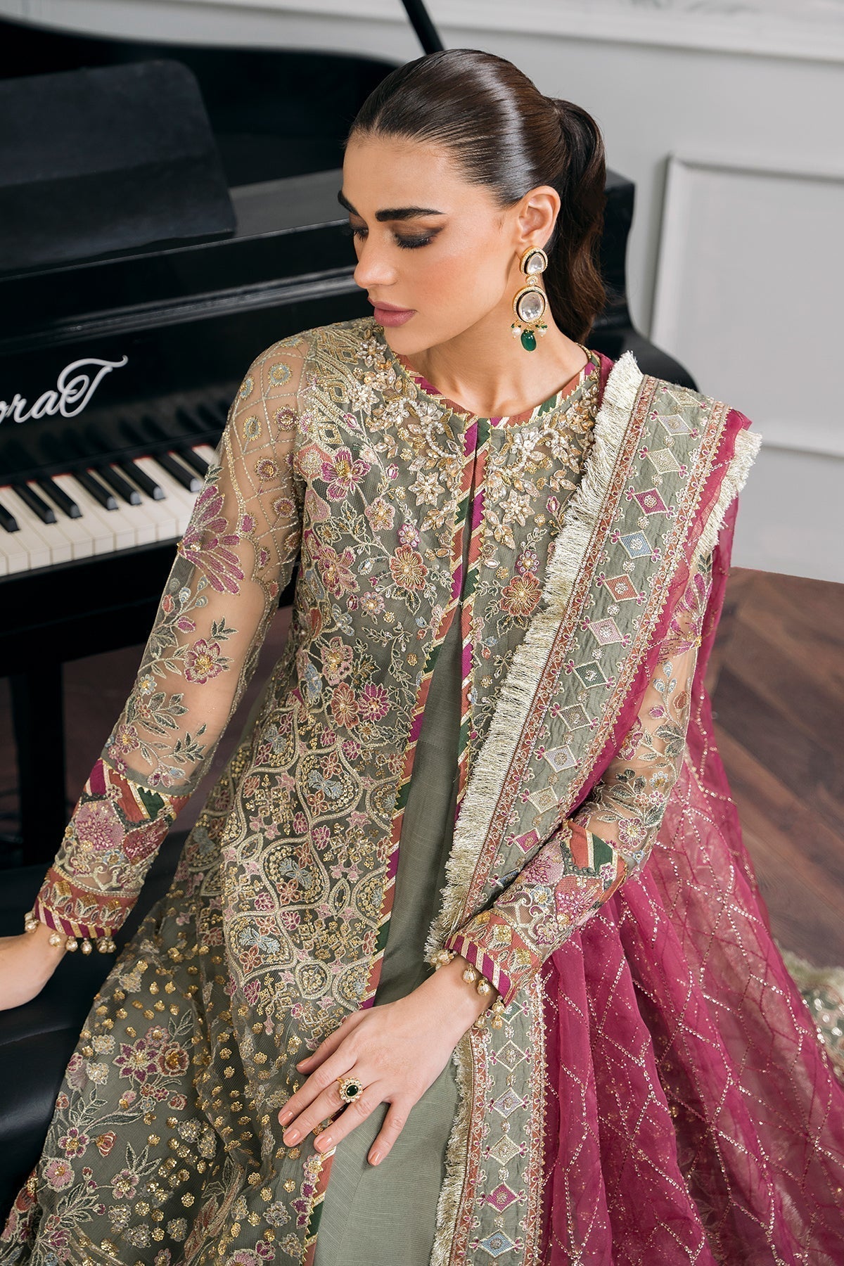 EMBROIDERED NET CH12 - 02 - NEW NAMAL PRET