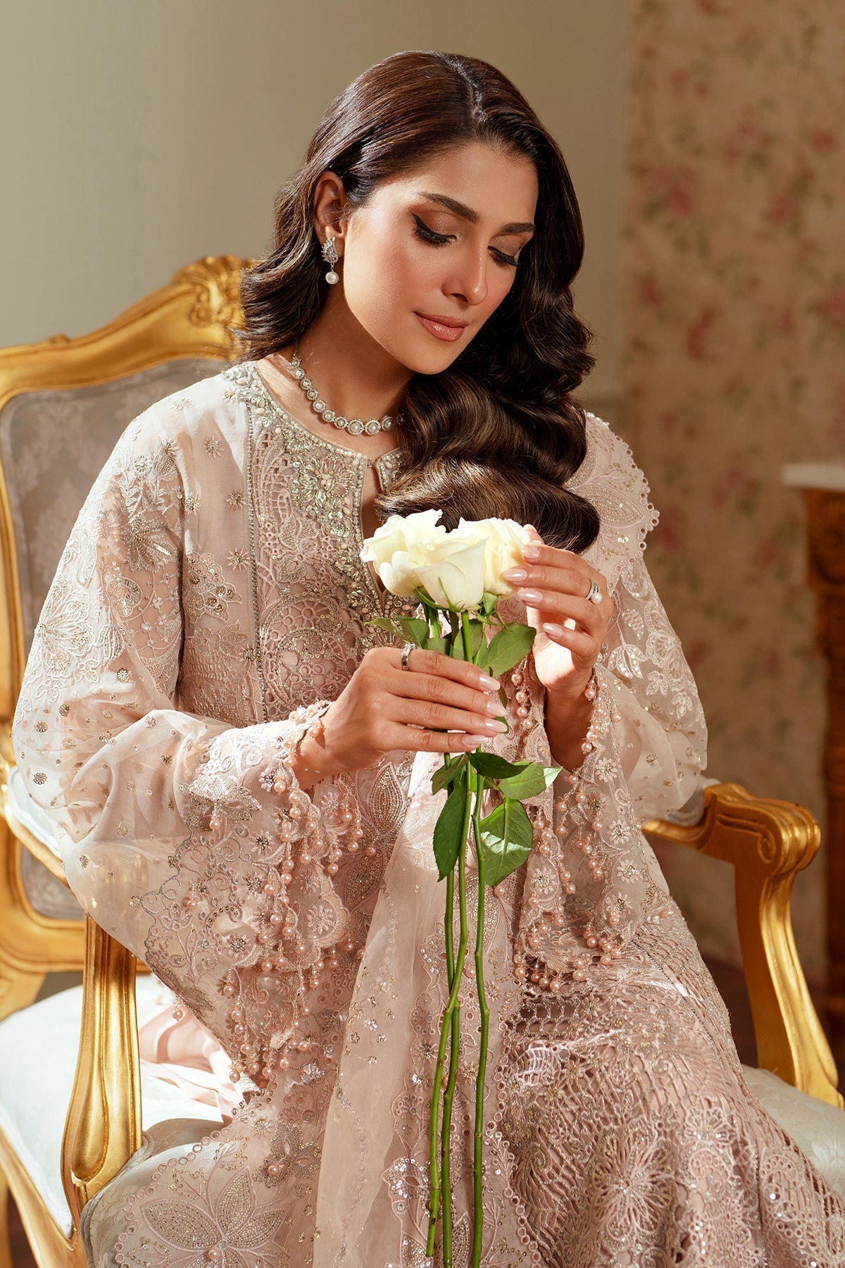 EMBROIDERED ORGANZA CH13 - 04 - NEW NAMAL PRET