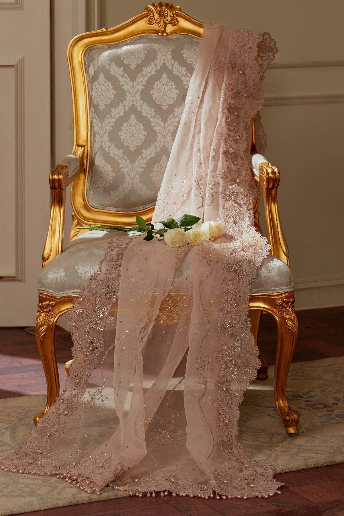EMBROIDERED ORGANZA CH13 - 04 - NEW NAMAL PRET