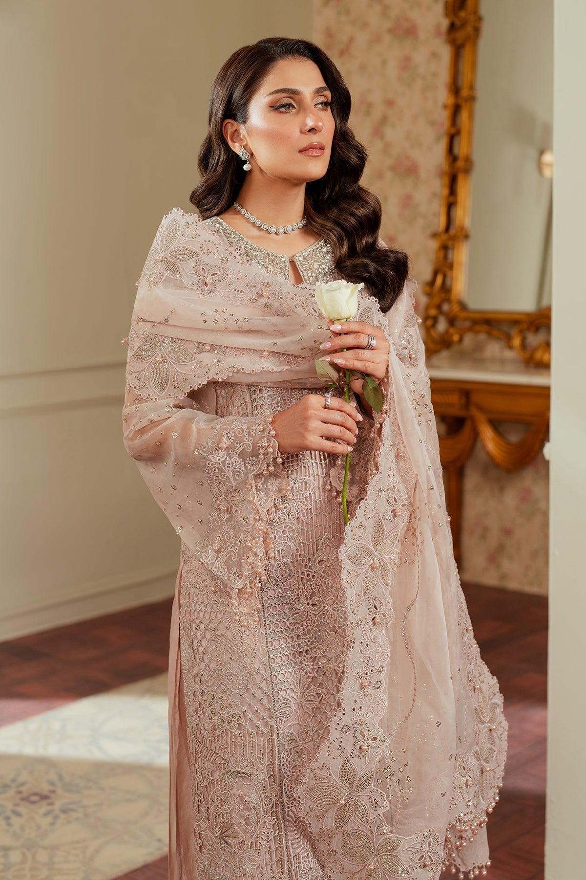 EMBROIDERED ORGANZA CH13 - 04 - NEW NAMAL PRET