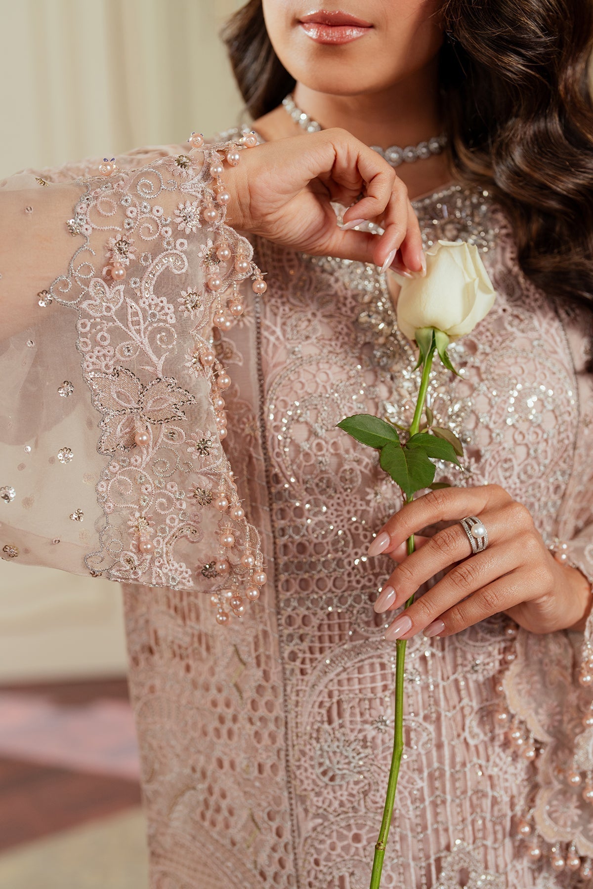 EMBROIDERED ORGANZA CH13 - 04 - NEW NAMAL PRET