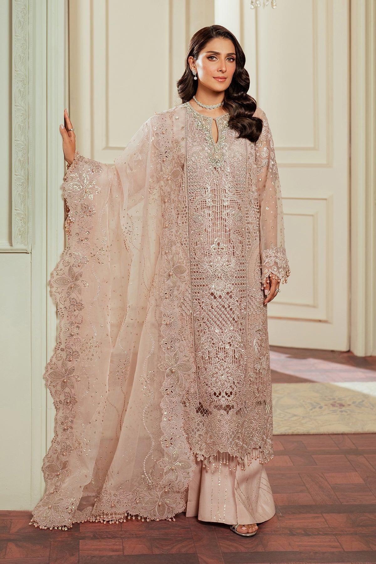 EMBROIDERED ORGANZA CH13 - 04 - NEW NAMAL PRET