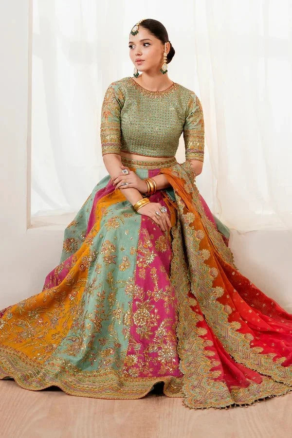 EMBROIDERED SILK UF - 4036 - NEW NAMAL PRET