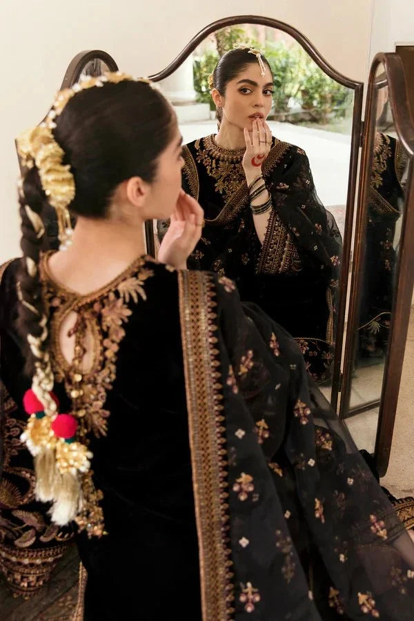 EMBROIDERED VELVET UF - 253 - NEW NAMAL PRET