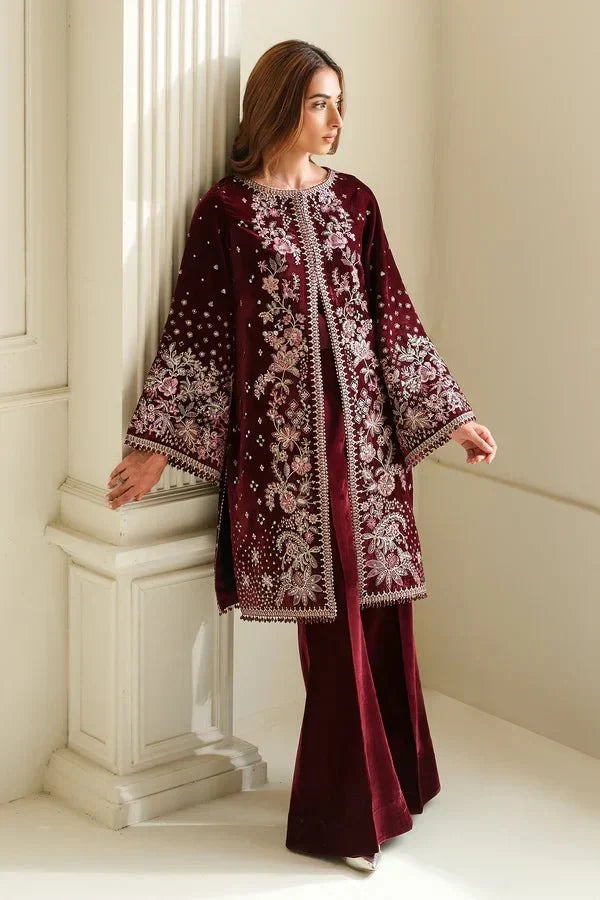 EMBROIDERED VELVET UF - 743 - NEW NAMAL PRET